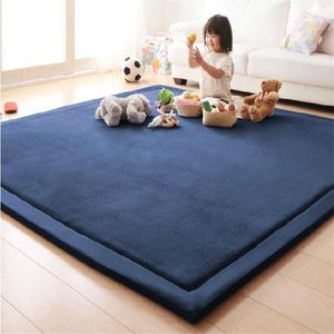 Carpets Thick 3CM Coral Fleece Velvet Mat Bedroom Carpet Baby Play Living Room Bed Rug Large Size Kid MatCarpets