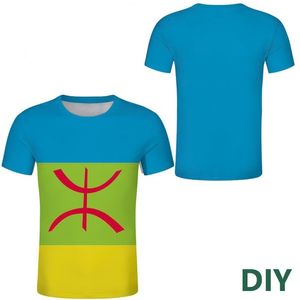 Kabyle t camisa personalizada argélia camiseta algerie país berberes roupas étnicas imprimir esportes tshirt 220609