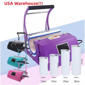 Local Warehouse Sublimation Machine Heat Press Machine for 20oz 30oz Straight Tumbler 11oz 15oz Mug Mug Sublimation Print Heat Transfer Machine USA Warehouse