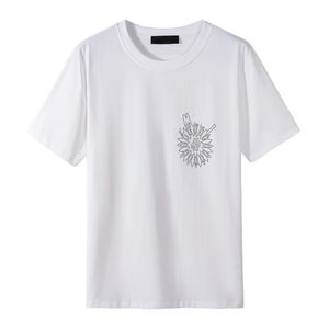 Mens Tasarımcı Tshirt Adam Gömlek Kadınları Büyük Boyut Tişört Luxe Kadın Rahat Mektup Rhinestone Aşıklar Siyah 20SS Moda Yaz Kısa Kollu Sokak Giyim Pamuk 3xl 4xl