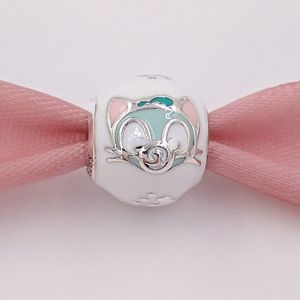 925 Sterling Silber Schmuck Making Kit ﾠ Pandora Disny Gelatoni Cool Cat Charms ﾠ Kettenperlenarmband Schlüsselbund für Frauen Teen Halsketten Mädchen DIY Europe Geschenk 792131enmx