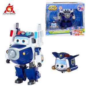 Super Wings 2-Pack Conjunto 5 polegadas Transformando Paul Super Pedrairplane Robot Figuras de Ação Robô Figuras Infantil Toy Birthday Gift 220727