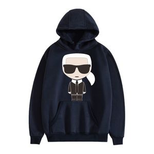 Karl Herr Hoodies Plus Size Sweatshirts för kvinnor Casual Fashion Lösa toppar