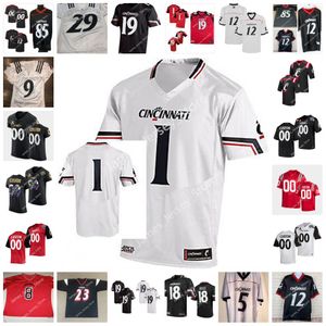 NCAA Cincinnati Bearcat genähtes Fußballtrikot 9 Arquon Bush 55 Mao Glynn II 6 Ben Bryant 34 Justin Wodtly 12 Iesa Jarmon 27 Armorion Smith 16 Cam Junior 51 Lorenz Metz