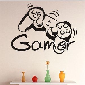 43x57cm Creative Wall Sticker For Boy Bedroom Gamer Wall Decals Livingroom Kids Room Decoration Personality Art Stickers256p