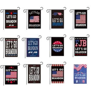 Lets Go Brandon Garden Bandle 30x45cm EUA Presidente Biden FJB Bandeiras ao ar livre Decoração de bandeira American Bandas American Banner F0609W3