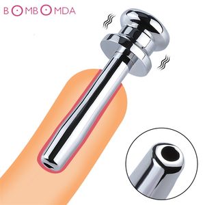 Sex Toy Massager Rostfritt stål Penis Plug Tube Hollow Stretch Catheter Dilatator Urethral Sounds via Hole Toys for Men