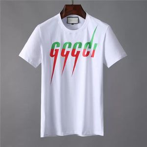 High Street Mens Designers Stylist T Shirt Man Womens Tshirts z literami G Druku