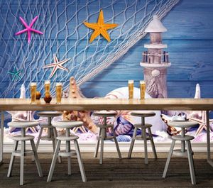 HD 3D Wallpaper Mural Pegatinas de Pared Seestern 3D Wallpapers Wandbilder für Kinder Wohnzimmer Schlafzimmer Sofa TV Hintergrund Dekoration