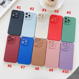 Matte Soft TPU Pro Camera Shockproof Phone Cases for iPhone 13 12 11 Pro Max Mini XR XS X 8 7 Plus