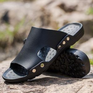 Wholesale trend support for sale - Group buy Sandals Summer Men s One word Support Slippers Outdoor Trend Fashion Beach ShoesSandals