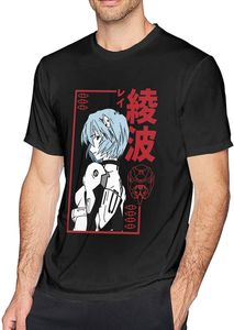 Men's T-shirts Anime Rei Ayanami Classic Short Sleeve T Shirts for Men Shirt Haikyuu
