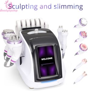 Neue Promotion 80K 6 in 1 Ultraschall-Lipo-Kavitation RF-Vakuum-Schlankheitsmaschine mit nicht-invasiver Behandlung