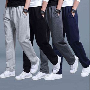 Erkekler Sonbahar Yaz Sporları Koşan Pantolon Cepleri Eğitim Elastik bel jogging Sıradan pantolonlar Swearpants Solid Fitness Bratting G220713