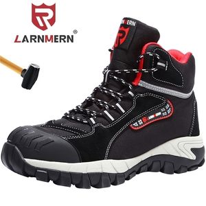 Larnmern Steel Toe Work Safety Shoes para homens Antiabilidade SRA SLIP BOTAS DE RESISTÊNCIA Y200915