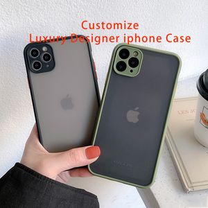 L Luxus Designer iPhone Hülle für iPhone 13 12 11 Pro Max XR XS X 7 8 Plus SE Silikon Bumper Klare stoßfeste Rüstung Matte Abdeckungen