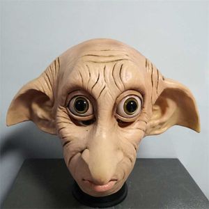 Cosplay Dobby Elfin LaTex Mask estilo animal Halloween Carnival Capfe -de -cabeças GC1329