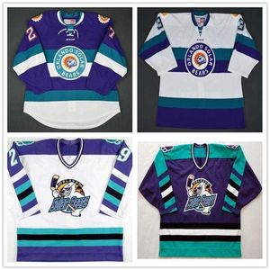 Thr Cusotm Vintage ECHL Orlando Solar Bears 27 Eric Faille 29 David Bell 3 Carl Nielsens Hockey Jersey Stitched embroidered Any Name Your Number