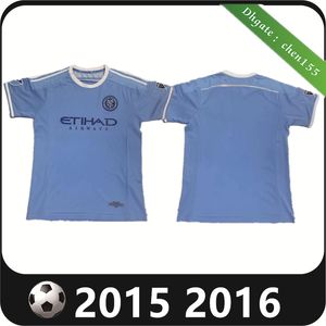 15 York City Retro Men Soccer Jersey David Villa Pirlo Mix Lampard MLS Vintage klassiek voetbalshirt