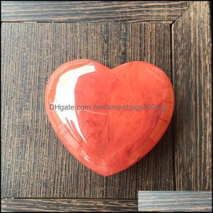 Arts And Crafts Arts Gifts Home Garden Semiprecious Ornament Heart Shaped Natural Crystals Stones Colorf Diy Delicate Womens New Arrival