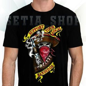 Męskie koszulki Bandidos MC Wsparcie lokalnego klubu Motorcycle Club Rider T-shirt S-5XL