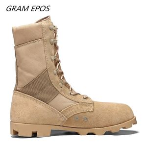 Militära taktiska män andningsbara öken strids Ankle Boots Spennautumn Men vattentäta utomhus vandringsskor Y200915