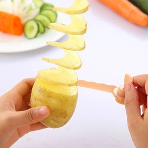 Sihirli Patates Havuç Spiral Dilimleme Kesme Modeli Mutfak Pişirme Araçları Meyve Sebze Rulo Aksesuarları E Envanter Toptan