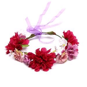 Headpieces Bohemian Simulation Flower Headband Wedding Dress Accessories Seaside Holiday Wreath Bridal Headdress