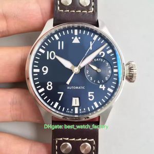 6 Style ZF Maker Orologi di alta qualità 46mm x 17mm Pilota 7 giorni di riserva di carica IW500908 IW500916 CAL.5111 Movimento meccanico automatico Orologio da uomo Orologi da polso da uomo