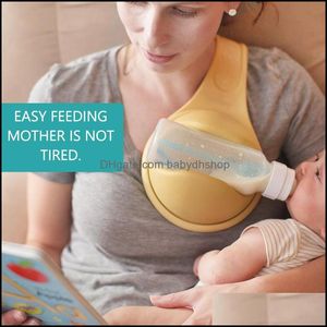 Bebek Şişeleri Uygun Süt Şişesi Klasör Besleyici Eller Mumya Baba Yem için Besleme Braketi Döndür
