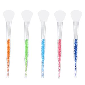 Cristal diamante silicone facial máscara escova creme misturando maquiagem escova ferramentas de beleza