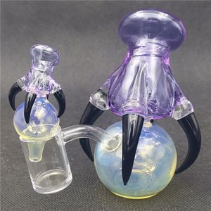 Bong Glass Water Bongs Dragon Claw Shape Pipe Hookah 10mm Dewer女性ジョイントバブラークラフトボン