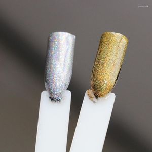 Tırnak parıltı 0.2mm-10g/torba Ultrafin Silvergold Holo Toz Lazer Holografik Sanat Süslemeleri Manikür Toz #F0.2LS PRUD22