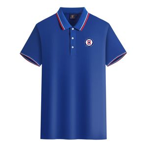 Cruz Azul Herren- und Damen-Poloshirts aus merzerisierter Baumwolle, kurzärmeliges Revers, atmungsaktives Sport-T-Shirt. Das Logo kann individuell angepasst werden