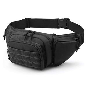 Тактическая поясная сумка Gun Holster Fanny Pack Sling Shoulder Bag Outdoor Chest Assult Pack Скрытая кобура для переноски пистолета 220607