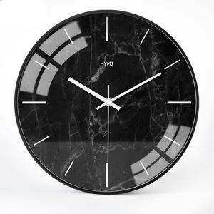 壁時計ブラッククリエイティブクロックリビングルームシンプルメタルウォッチサイレントラージキッチンデュバルサーチホームデコレーション2022