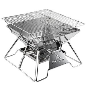 Kamping na świeżym powietrzu MT-2 ze stali nierdzewnej Fold Light BBQ Stove 3-5 osób podróżuje piec z grilla węgla