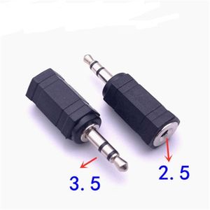 Connettori audio stereo da 3,5 mm maschio a 2,5 mm femmina Convertitore mini jack adattatore spina MIC