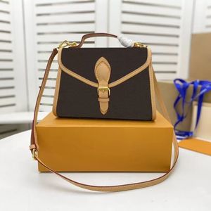 Torby projektantów Wysokiej jakości luksusowe kobiety torebki na ramiona torebki brązowe nadrukowane posłańca portfel duża pojemność kwadratowy wszechstronny przenośny styl torebki