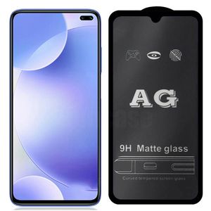 AG Matte Screen Protector Vetro temperato Full Glue Cover Cover Curved Premium Film Guard Shield per Samsung Galaxy Note 21 FE 20 A02 A12 A22 A32 A42 A52 A72 A82 A92