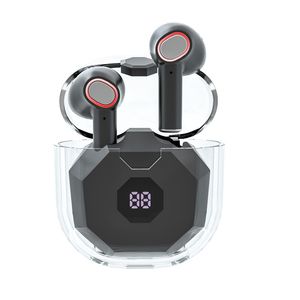 New Hifi Sound Gaming Wireless Bluetooth TWS Earphone Earbuds Waterproof Mini XT-3 Crystal Shining Case Earphone With Microphone