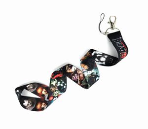 Japansk Anime Death Note Lanyard för telefonremmar Plånbok Keychain ID-kort Skal Pass Student Badge Holder Key Ring Neckrems Tillbehör