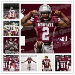 Ceomen Montana Grizzlies Jersey 11 Dalton Sneed 21 Marcus Knight 8 Samori Toure 99 Alex Gubner 2 Camron Humphrey NCAA Jerseys de futebol