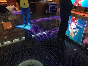 RGBW Digital Colorful LED Dance Floor 144 Pixels Indutor interativo