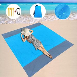 Filtar Anti-Sand Beach Mat bekväm 210D Polyester Creative Extra Stor picknickfilt för festivalblanketter