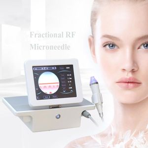 Gold Micro Needle Fractional RF Microneedle Device Microneedling Radiofrekvens Wrinkle Removal Skin ￥tdragning Behandling Str￤ckm￤rken Remover Beauty Machine