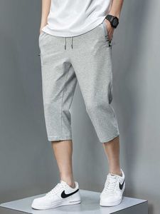 Pantaloncini estivi con tasche con zip, pantaloncini larghi da allenamento in cotone traspirante da uomo, casual, taglie forti 8xl