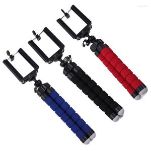 Tripods Telefon Tripod Moblie Klips Uchwyt Uchwyt Mount Monopod Stand For Smartphone Camera Adapter Loga22