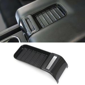 Car Organizer Carbon Fiber Inner Armrest Box Decoration Cover Trim For 2014-2022