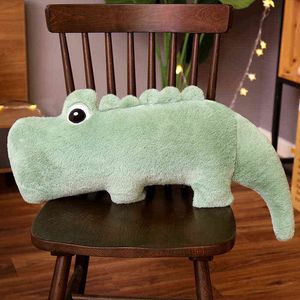 CM ارتفاع Kawaii Plush Whale Crocodile Elephant Deer Cushion ملء كرات الرسوم المتحركة DOLL Back Putch عيد ميلاد هدية J220704